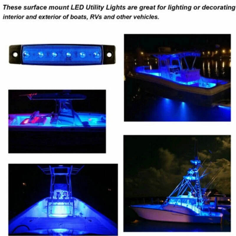 Vibrant Blue LED Rock Lights for Jeep