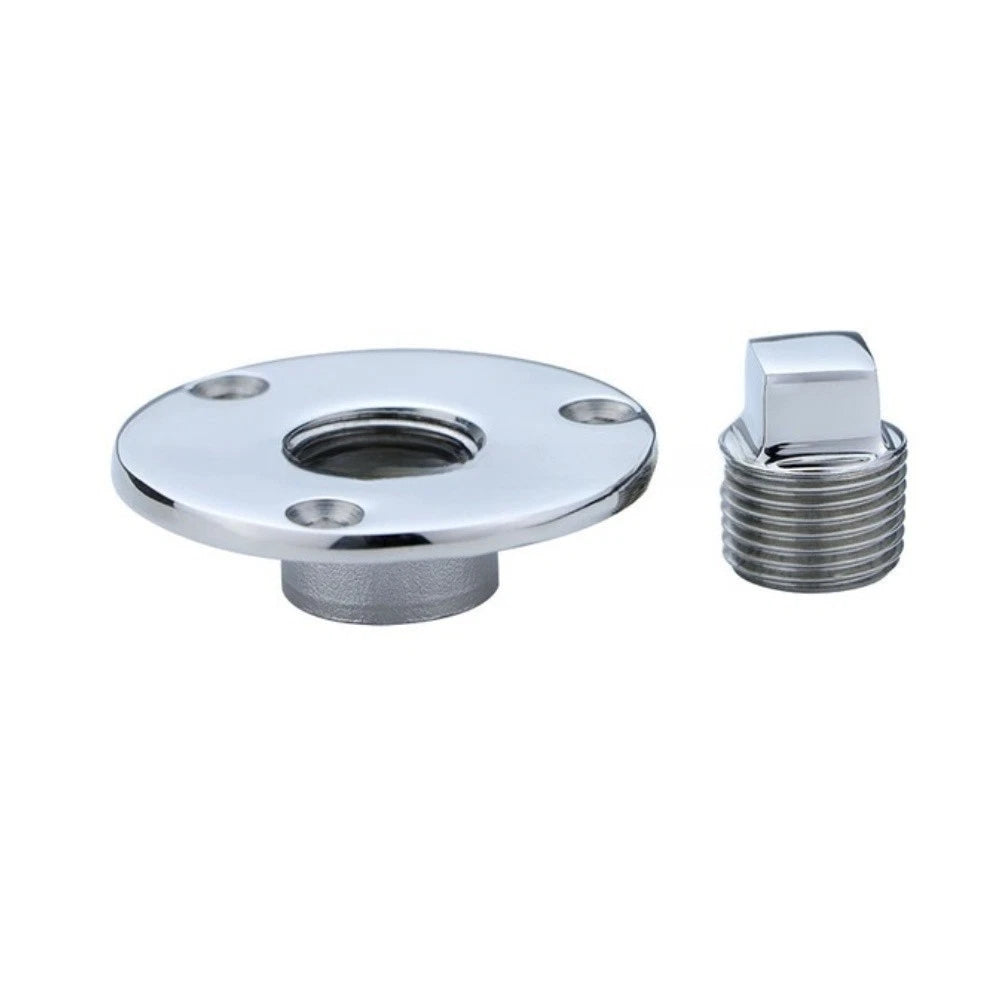 316 SS Boat Drain Stopper for Garboard Drain Outlet (Multiple Sizes)