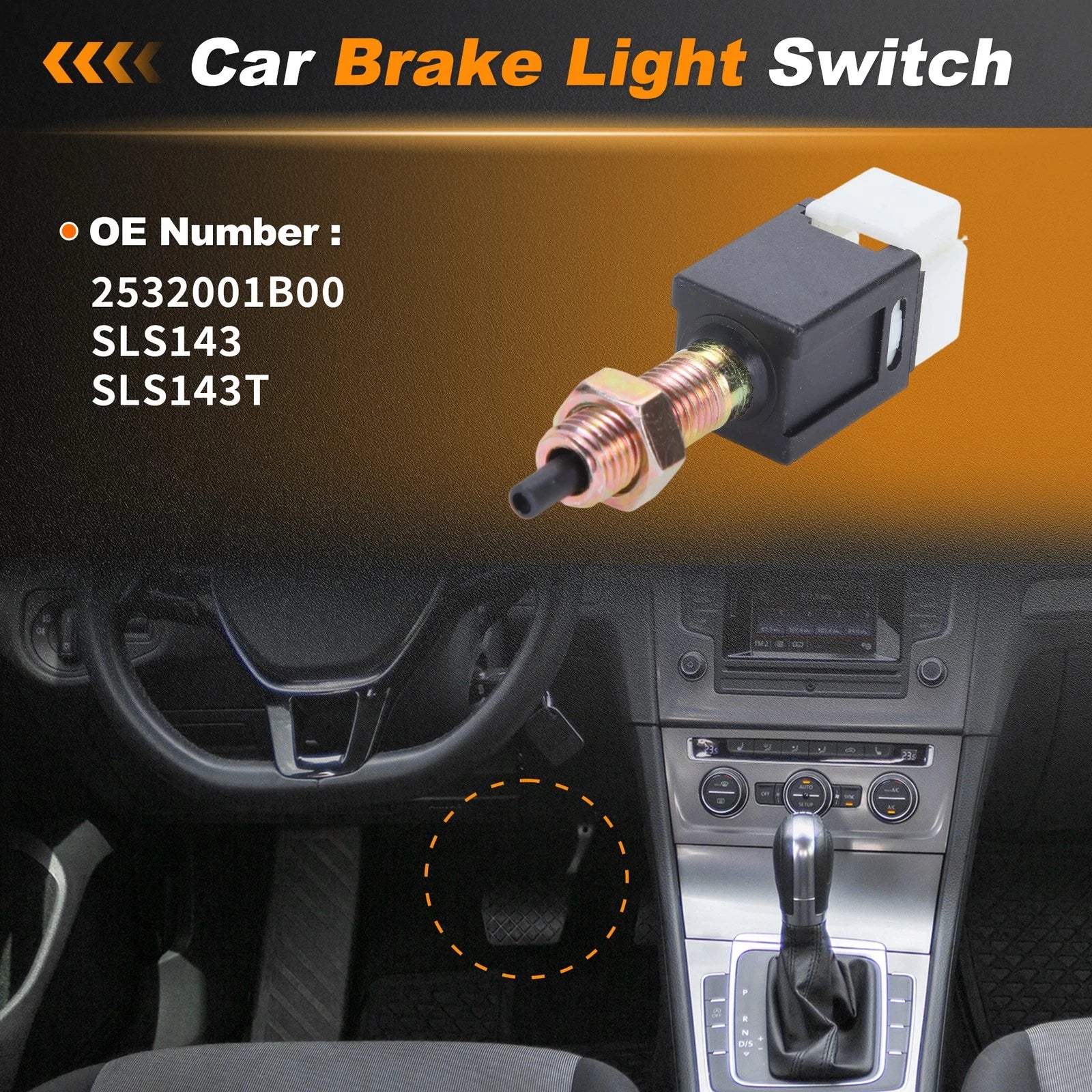 Brake Light Switch Replacement for Chevrolet Spectrum (1985–1988)