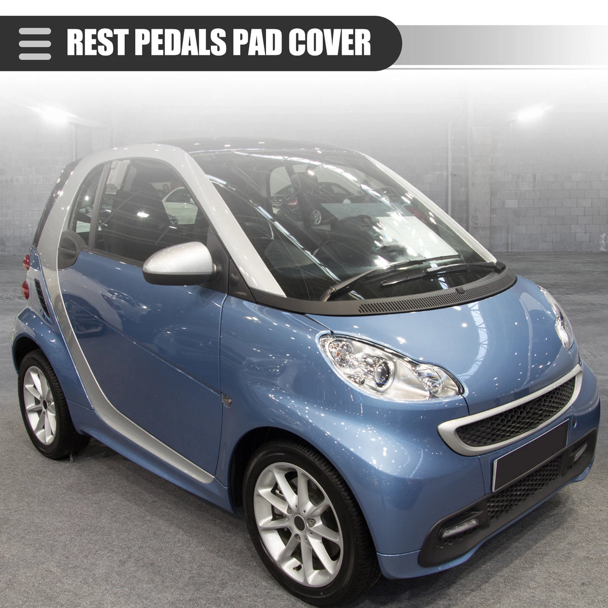 Rest Pedal Pad Cover for Mercedes Benz Smart Fortwo (2009–2014)