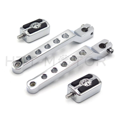 Chrome 7" Skull Shift Lever Arm for Harley Dyna Sportster
