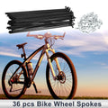 Bicycle Spokes Nipple Set 12G 163mm Carbon Steel for Universal (All Makes)