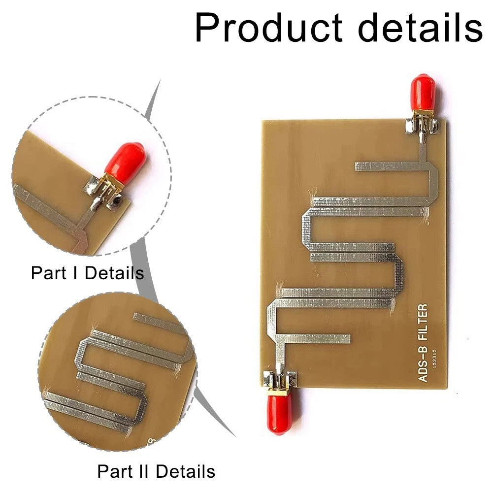 ADSB Microstrip Bandpass Filter for Receiver Board (112 GHz)