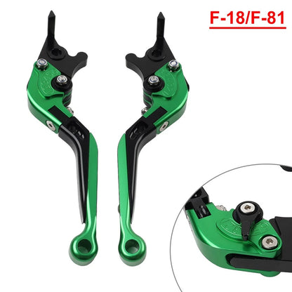 Folding Extendable Brake Clutch Levers for Honda Forza 250 300 (2010–2020) Green