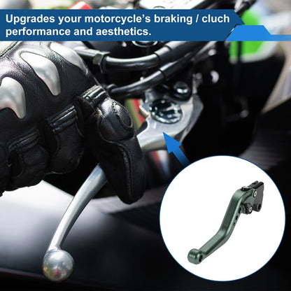 Adjustable Short Brake Clutch Lever Set for Buell XB12R (2009) - Titanium Tone
