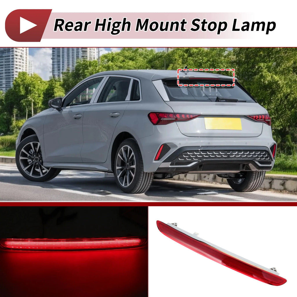 Red LED Third Brake Light Replacement for Audi A3 S3 RS3 8P (2004–2013)
