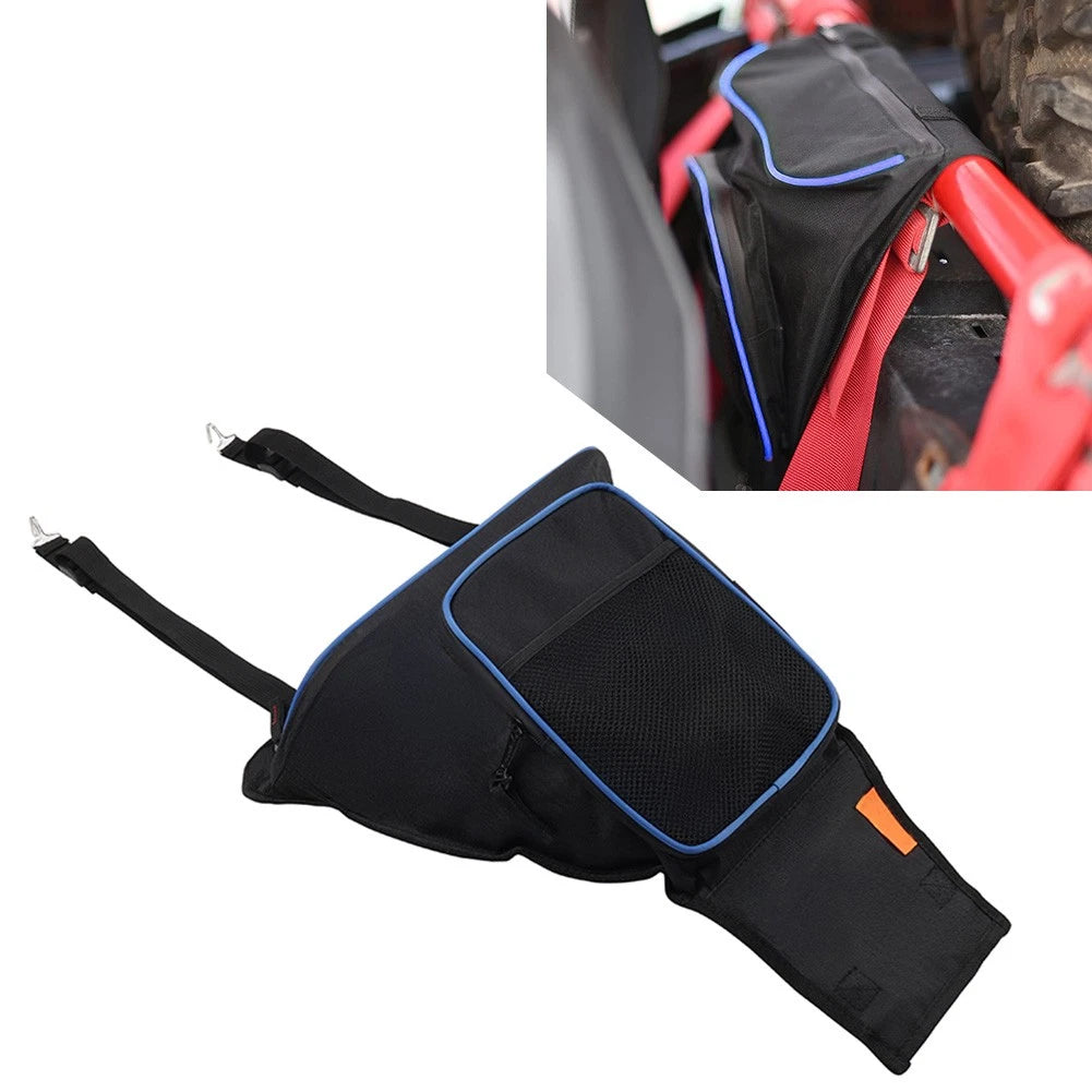 UTV Cab Center Storage Bag for Polaris RZR 570 800 900 XP 1000 (Black/Blue)