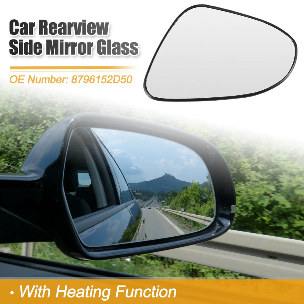Left Side Rearview Heated Mirror Glass Replacement for Toyota Prius C Aqua (2012–2018)