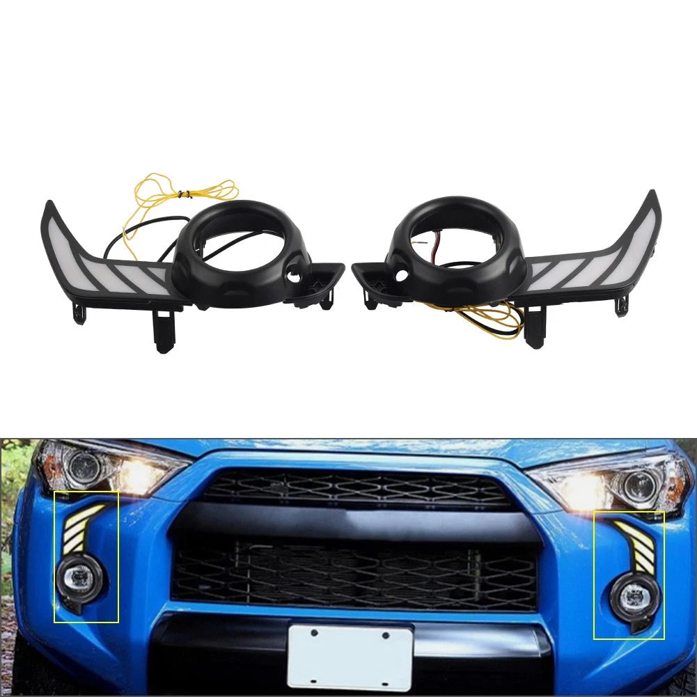 2X Front Bumper Fog Lights for Toyota 4Runner (2014–2024)