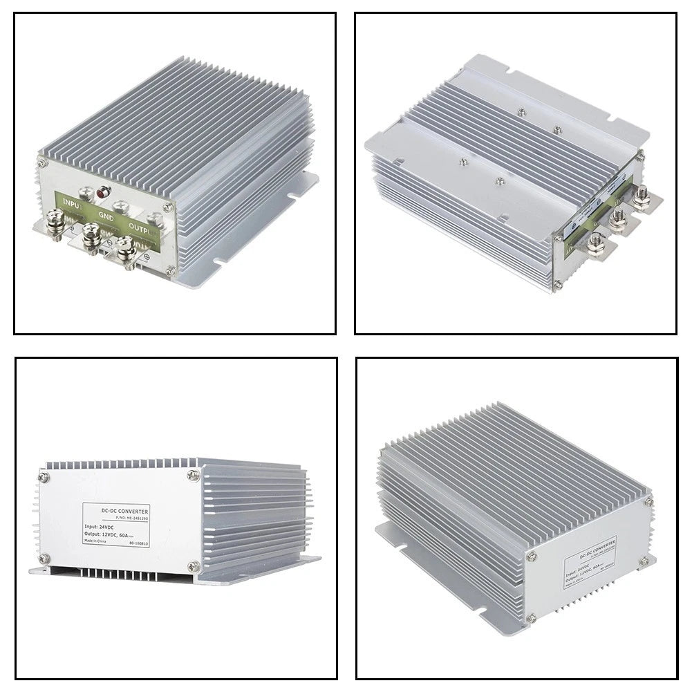 DC 24V to 12V 60A Step Down Converter for Marine RV Applications