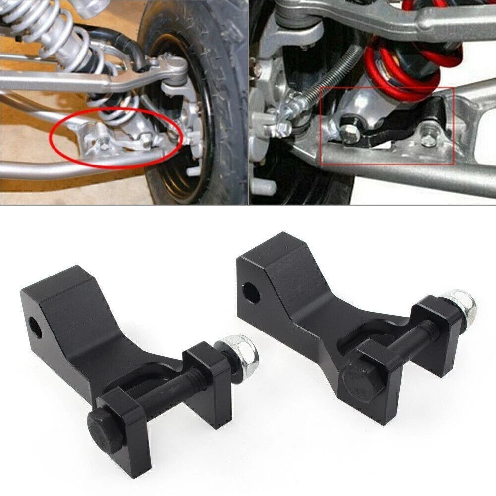2X Front Lowering Kit Aluminum Black for Yamaha Raptor 700 350 660 700R (2001–2023)