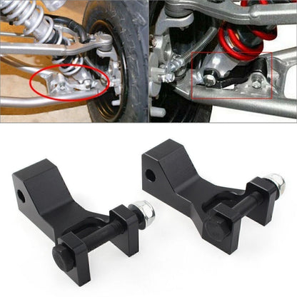 2X Front Lowering Kit Aluminum Black for Yamaha Raptor 700 350 660 700R (2001–2023)