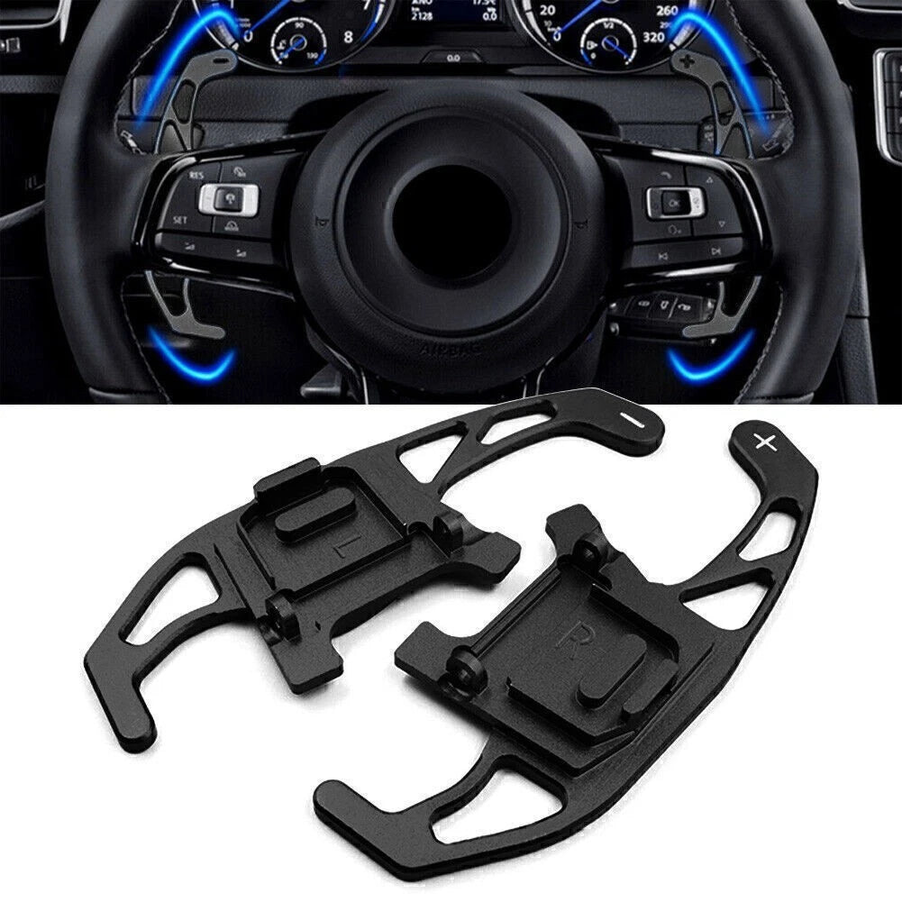 Steering Wheel Shift Paddles for VW Golf R GTD GTE MK7 (2013–2018) Black