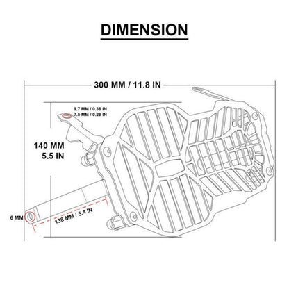 Set of 1 Front Headlight Protector for BMW R1200GS/R1200GS ADV (2013–2018)