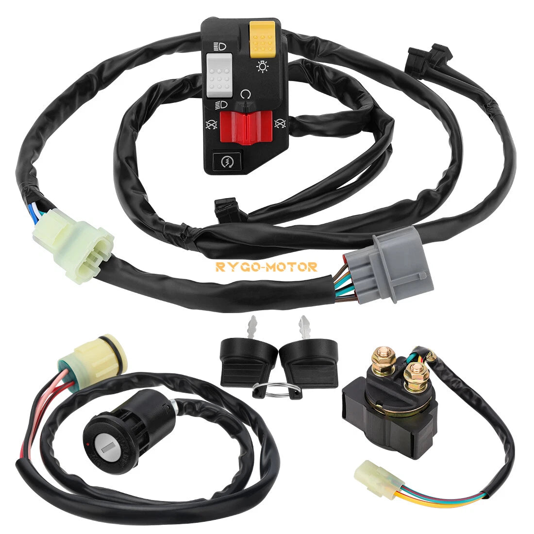 Handlebar Key Starter Relay Switch Kit for Honda Rancher 350 TRX350FM/TM (2006)