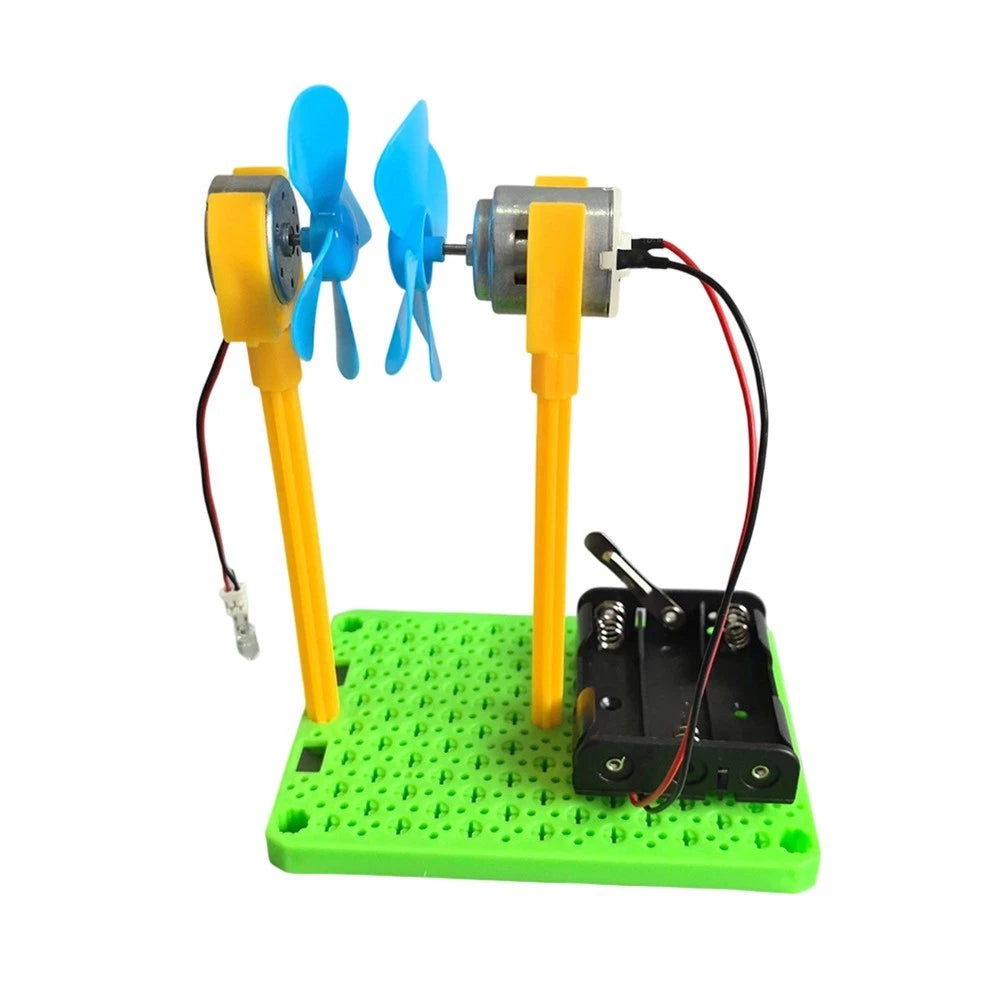 DIY Wind Turbine Model with Dual Motor System (2023)