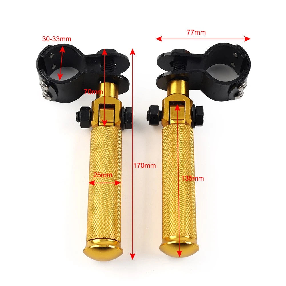 CNC Foot Pegs for Universal Motorcycle (Universal Fit)
