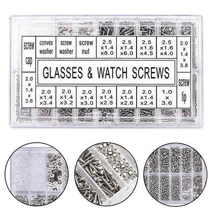 Complete Screw Set for Glass Repairs (1000 Pcs)