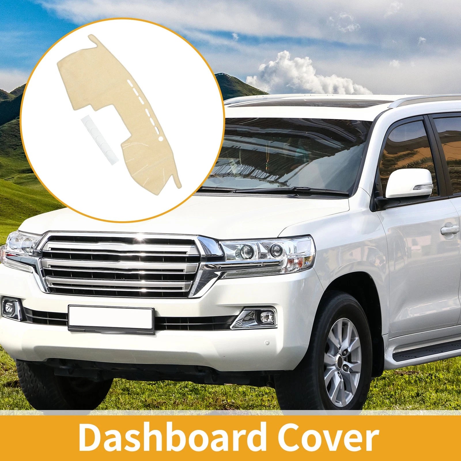 Dashboard Cover for Toyota MARK X Dash Mat 2004–2009 Beige 1 Piece