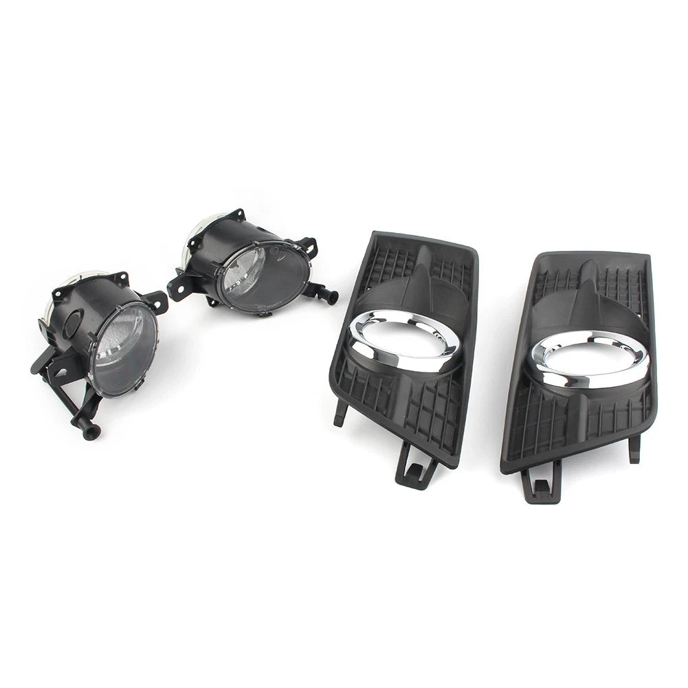 Pair Front Bumper Fog Light Covers for Cadillac SRX (2010–2016)