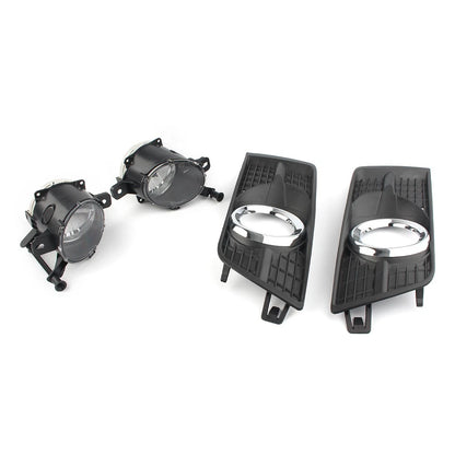 Pair Front Bumper Fog Light Covers for Cadillac SRX (2010–2016)