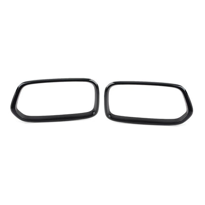 Pair of Black Front Bumper Grille Frame Covers for BMW X2 F39 (2018–2021)