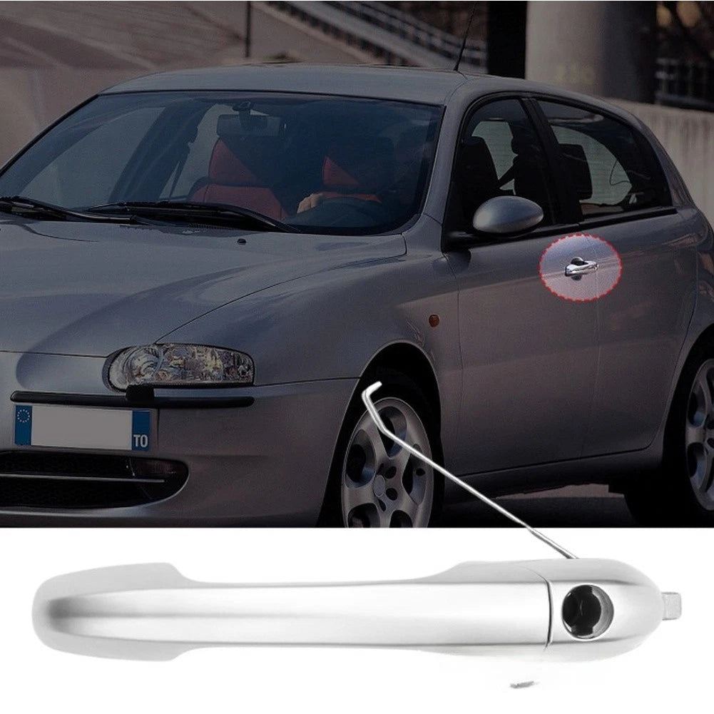 156073260 Chrome Exterior Door Handle For Alfa 147 2000-2010 Left Hand Drive