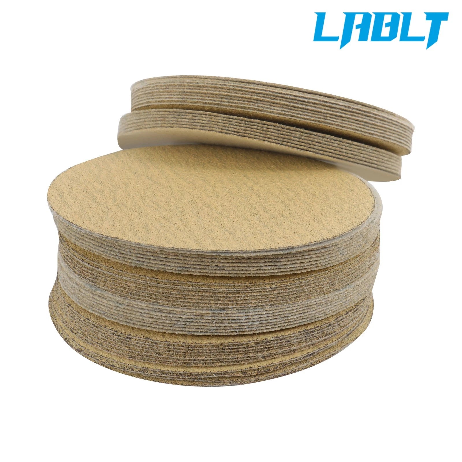 100Pcs 5In Hook Loop Sand Paper Pads 80 Grit for Universal Use