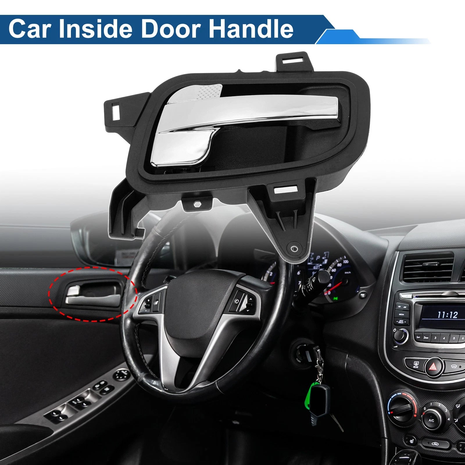 Front Right Interior Door Handle for International Harvester Prostar (2008–2018)
