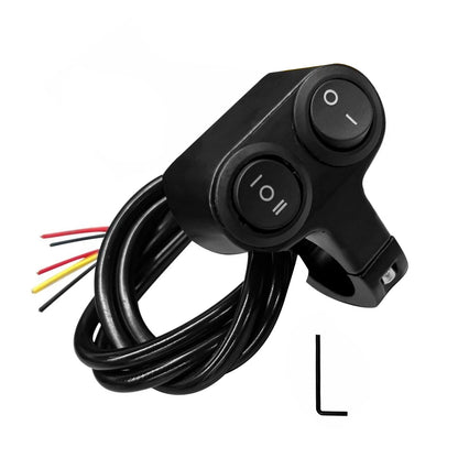 Dual Button On Off Switch for Motorcycle Handlebar 7/8" (ATV)