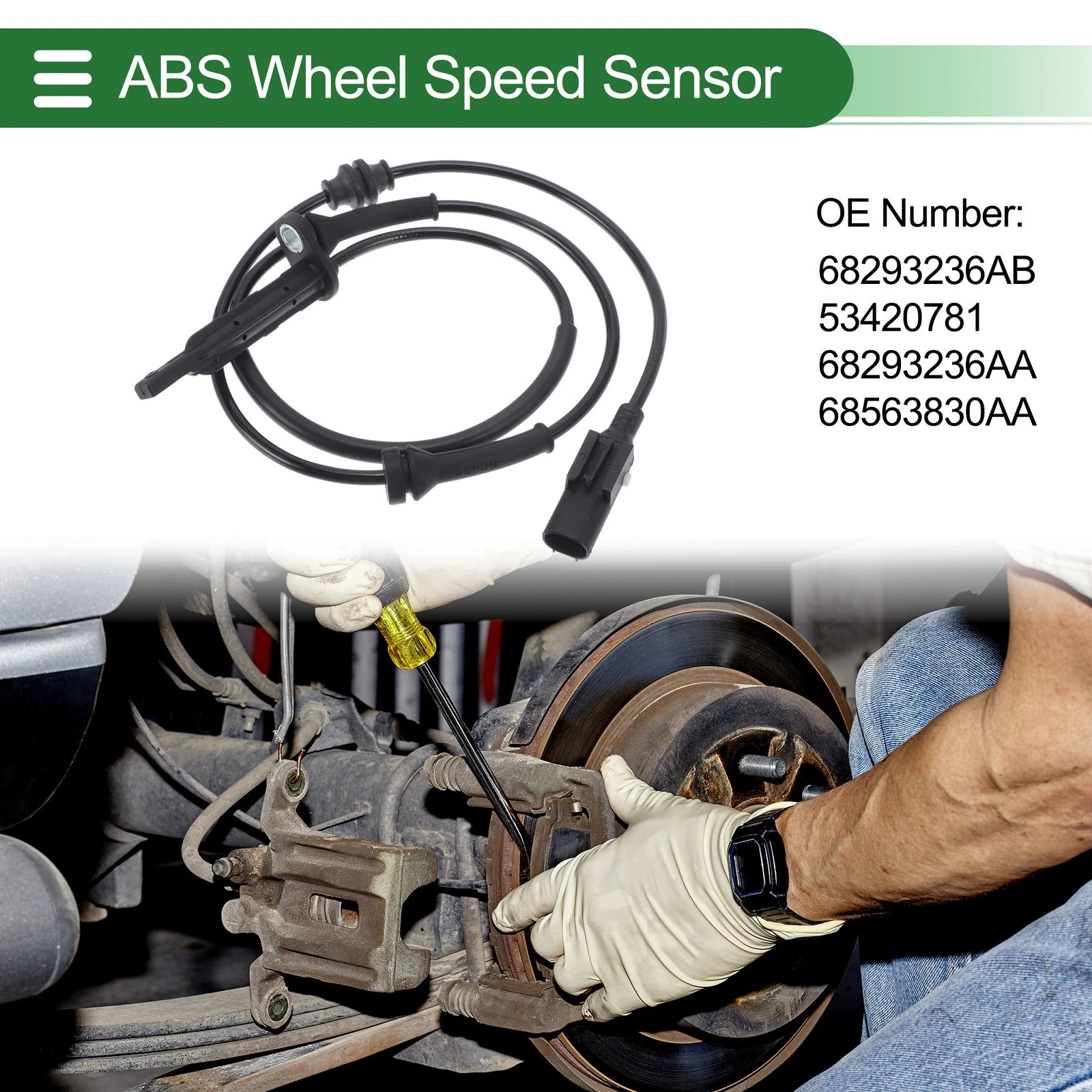 ABS Wheel Speed Sensor No. 68293236AB for Jeep Compass (2017–2022)