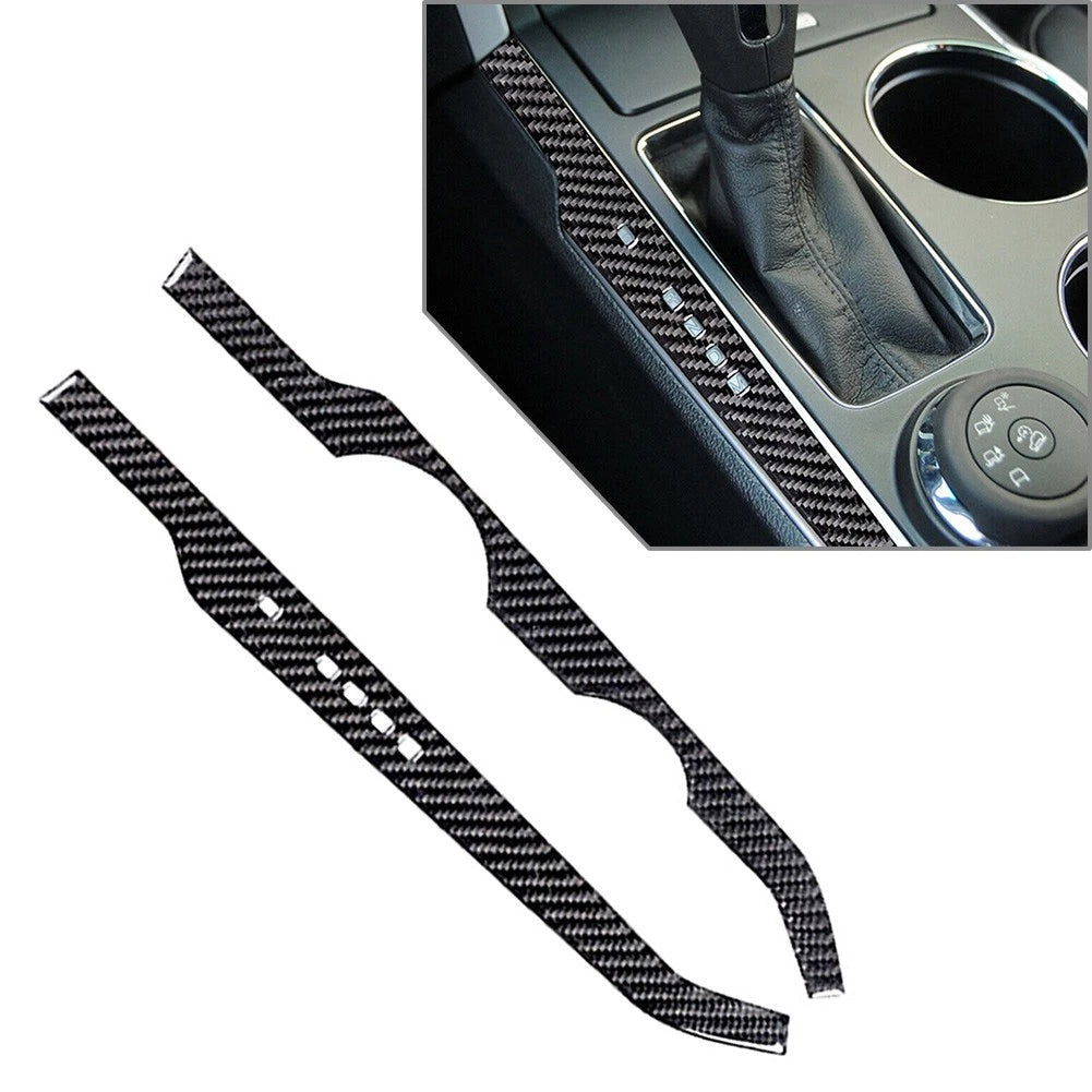 2X Gear Shift Panel Side Cover Trim for Ford Explorer (2011–2014) LHD Black