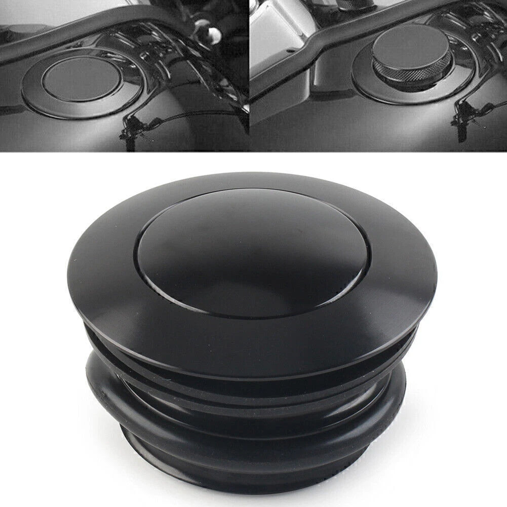 Left Hand Thread Fuel Tank Gas Cap Cover for Harley (1982–2017)