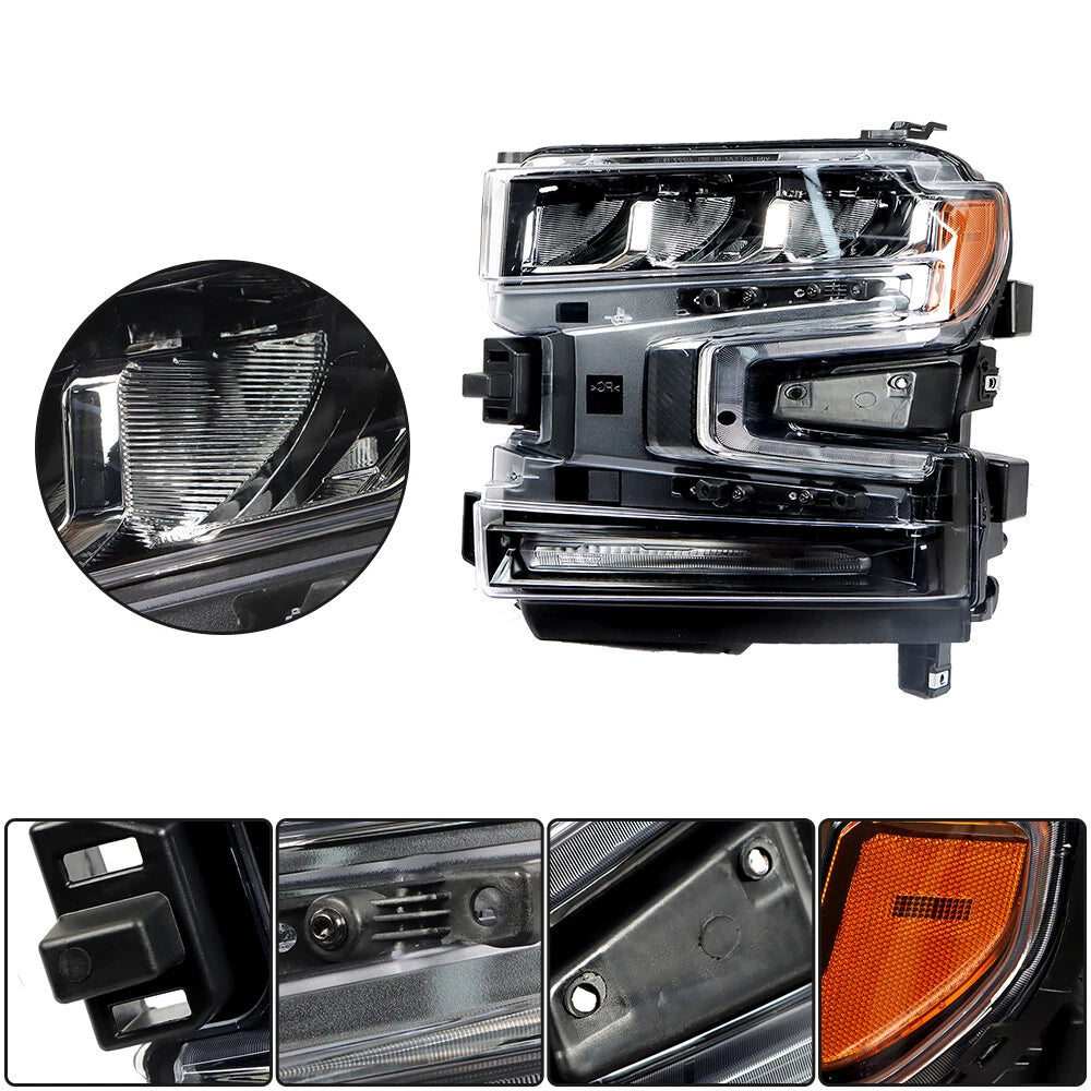 LED Headlight Assembly for Silverado 1500 (2019–2020) Left/Driver Side
