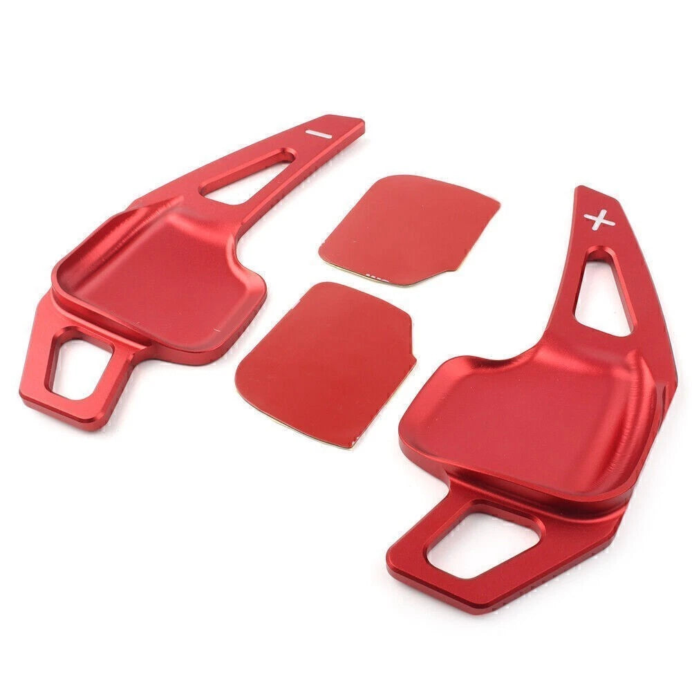 2X Red Steering Wheel Shift Paddle Blades for BMW 3 5 Series