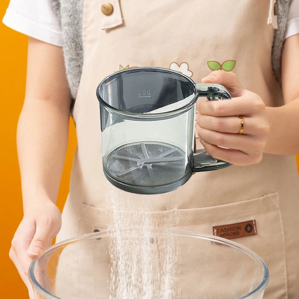 Flour Sieve Plastic Sifter for Baking (Efficient Tool)
