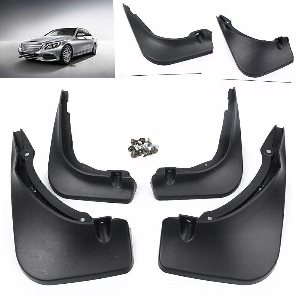 Splash Guards Mud Flaps for Mercedes Benz C Class Sedan (2014–2018) W205