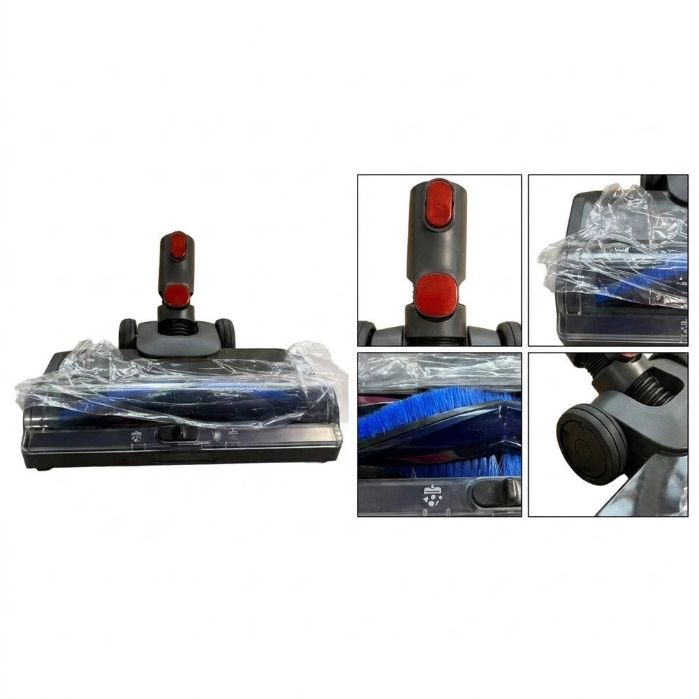 Electric Floor Brush LED Cleaning Head for Click-on Installation