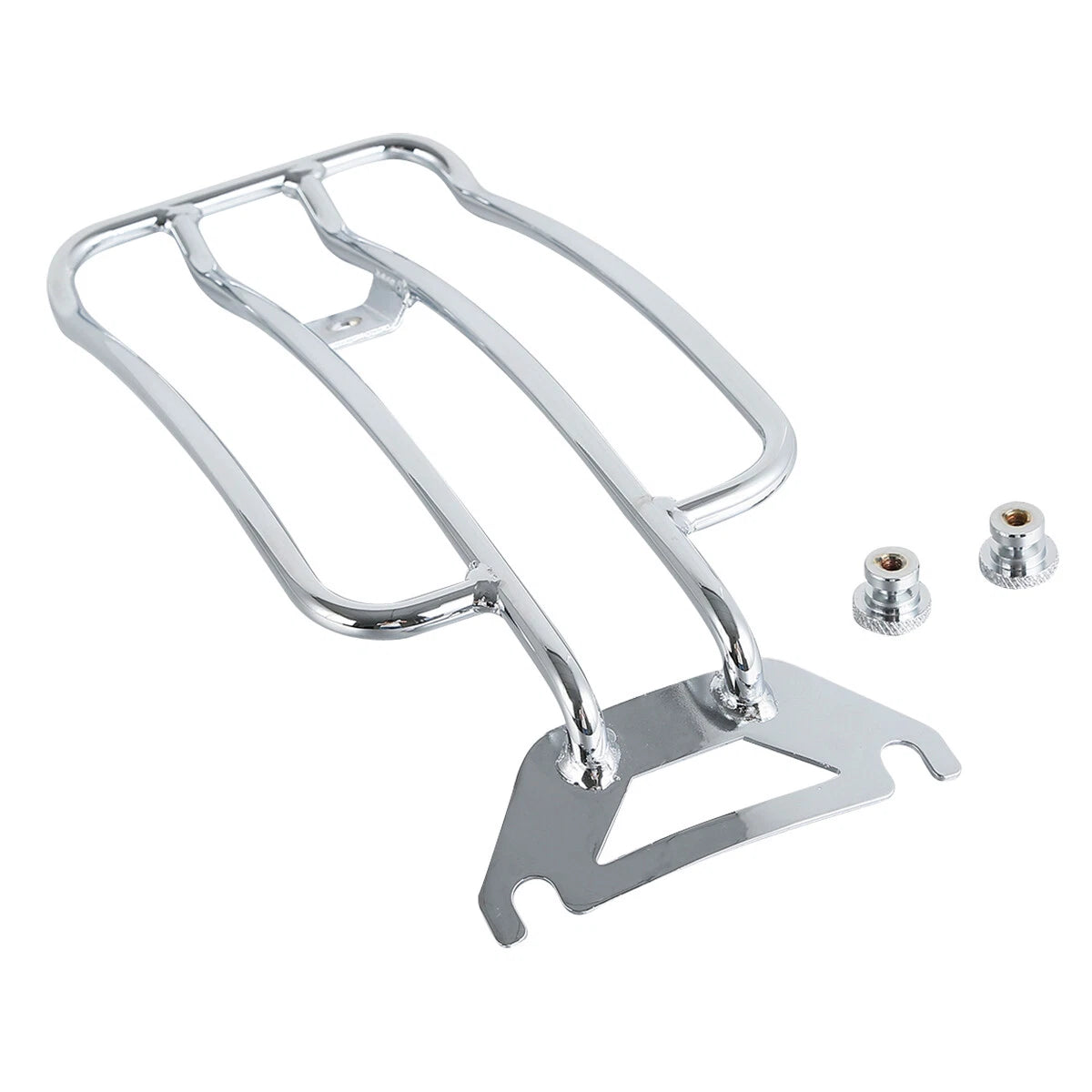 Chrome Solo Seat Luggage Rack for Harley-Davidson FLHTC Road King (1997–Present)