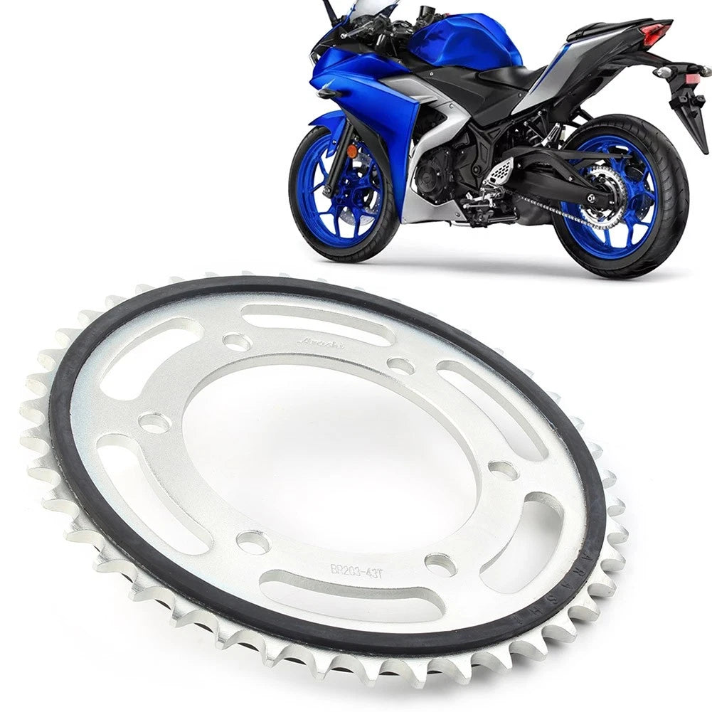 43T Rear Motor Engine Chain Drive Sprocket BR203-43T for Yamaha R3 (2015–2018)