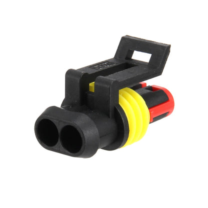 Set of 10 2Pin Waterproof Electrical Wire Sealed Connector Plug 12V for ATV