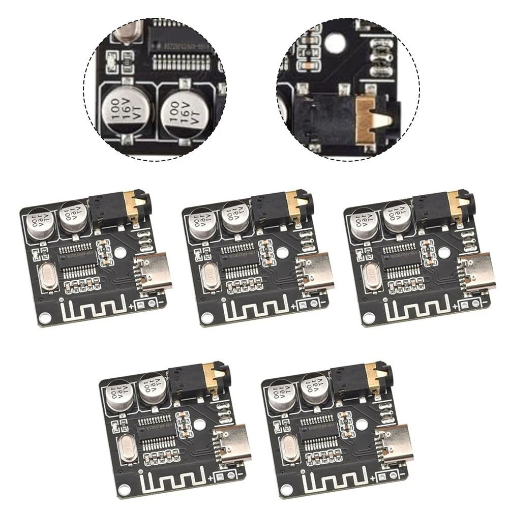 5pcs MP3 Decoder Board Module Wireless Audio Receiver with 3.5mm Jack