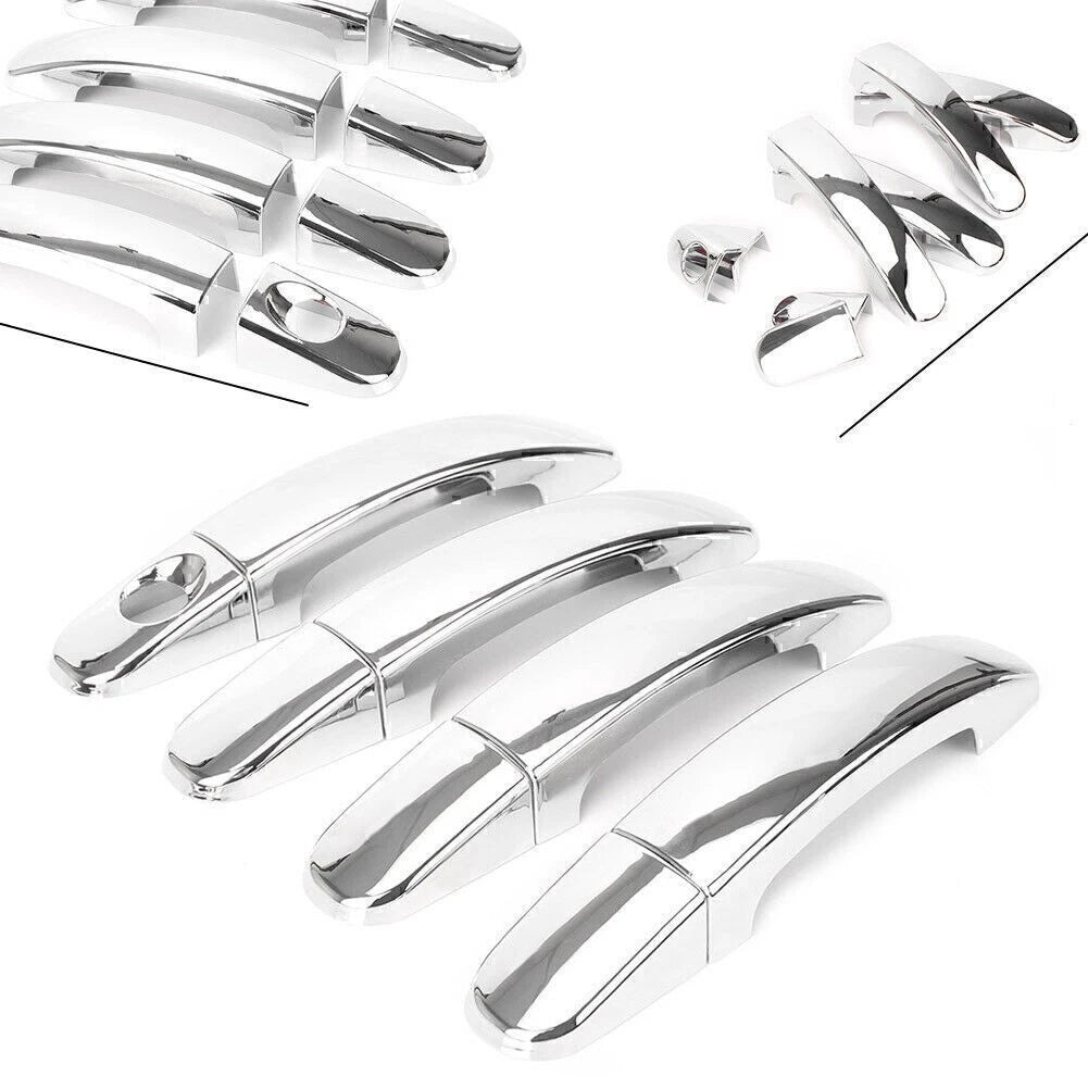 8x Car Chrome Door Handle Catch Cover Trim Bezel For Ford Focus MK2 2005-2011