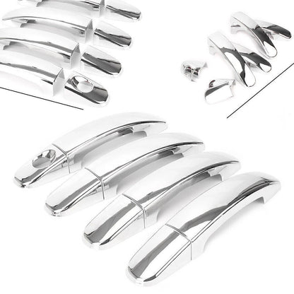 8x Car Chrome Door Handle Catch Cover Trim Bezel For Ford Focus MK2 2005-2011