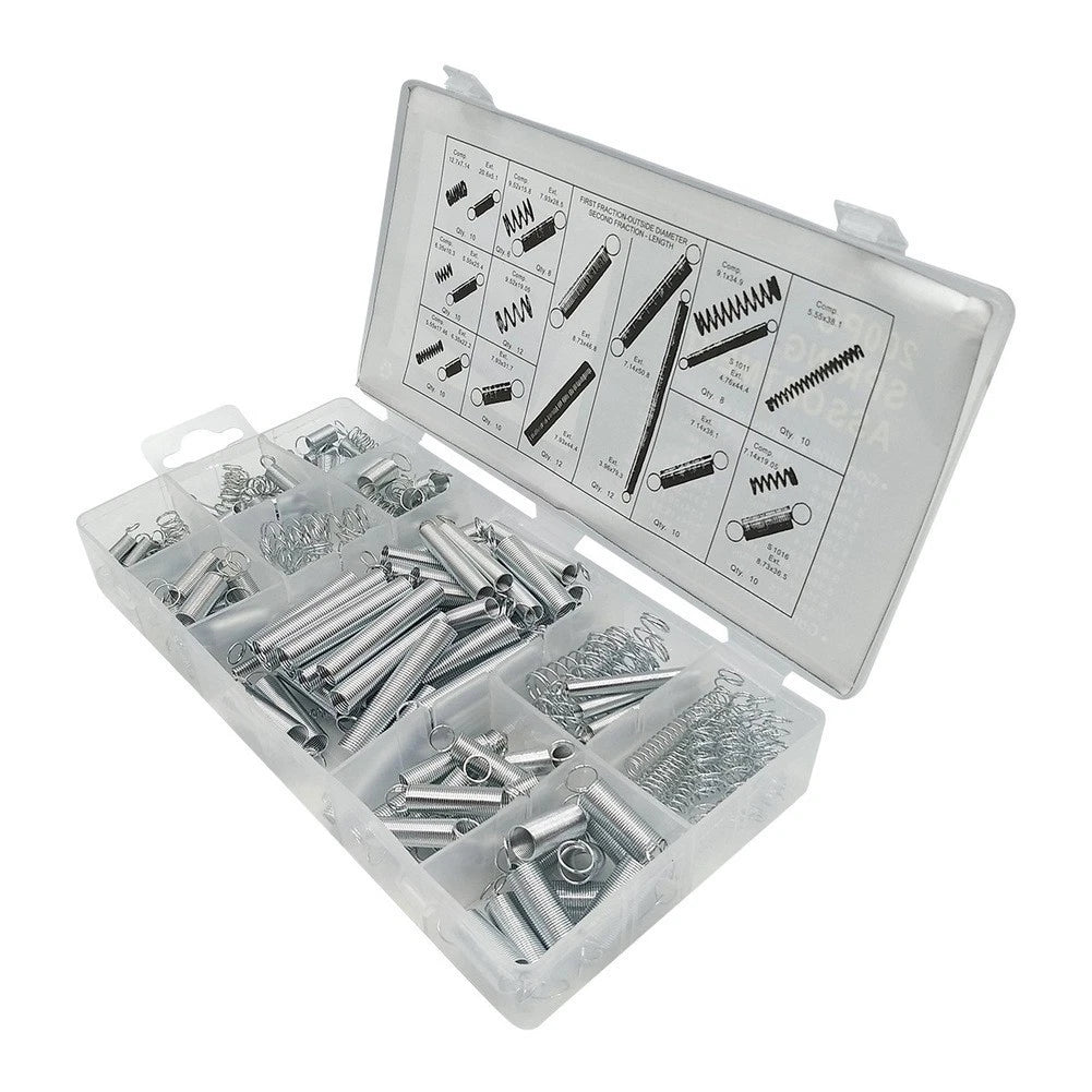 200 PCS Metal Compression Tension Hook Springs Set for Organizer