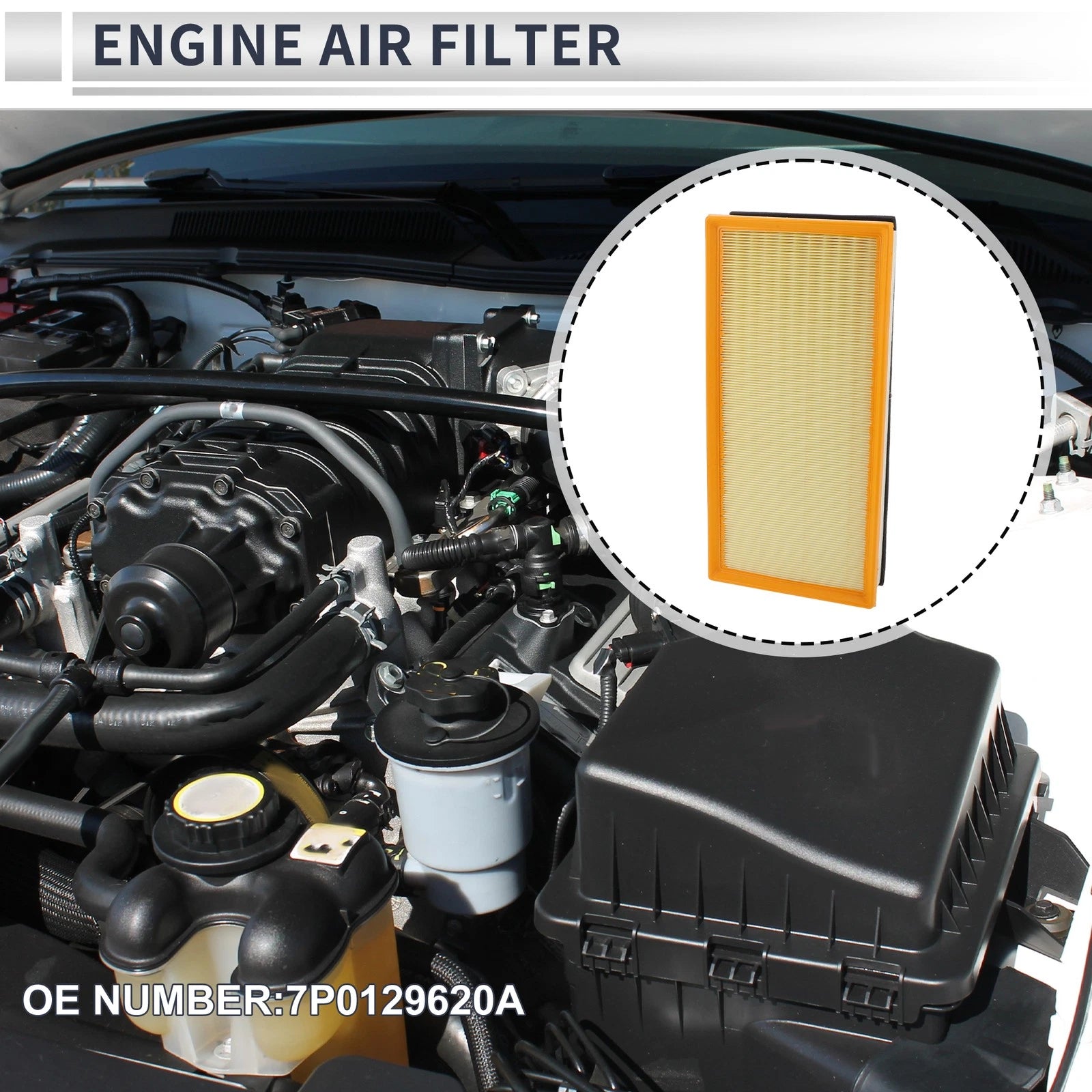 Engine Air Filter Replacement for Volkswagen Touareg 3.0L 3.6L (2011–2017)