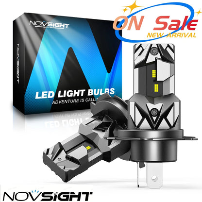 H4 LED Headlight Bulbs 6500K 16000LM 60W for NOVSIGHT (2015–2023)