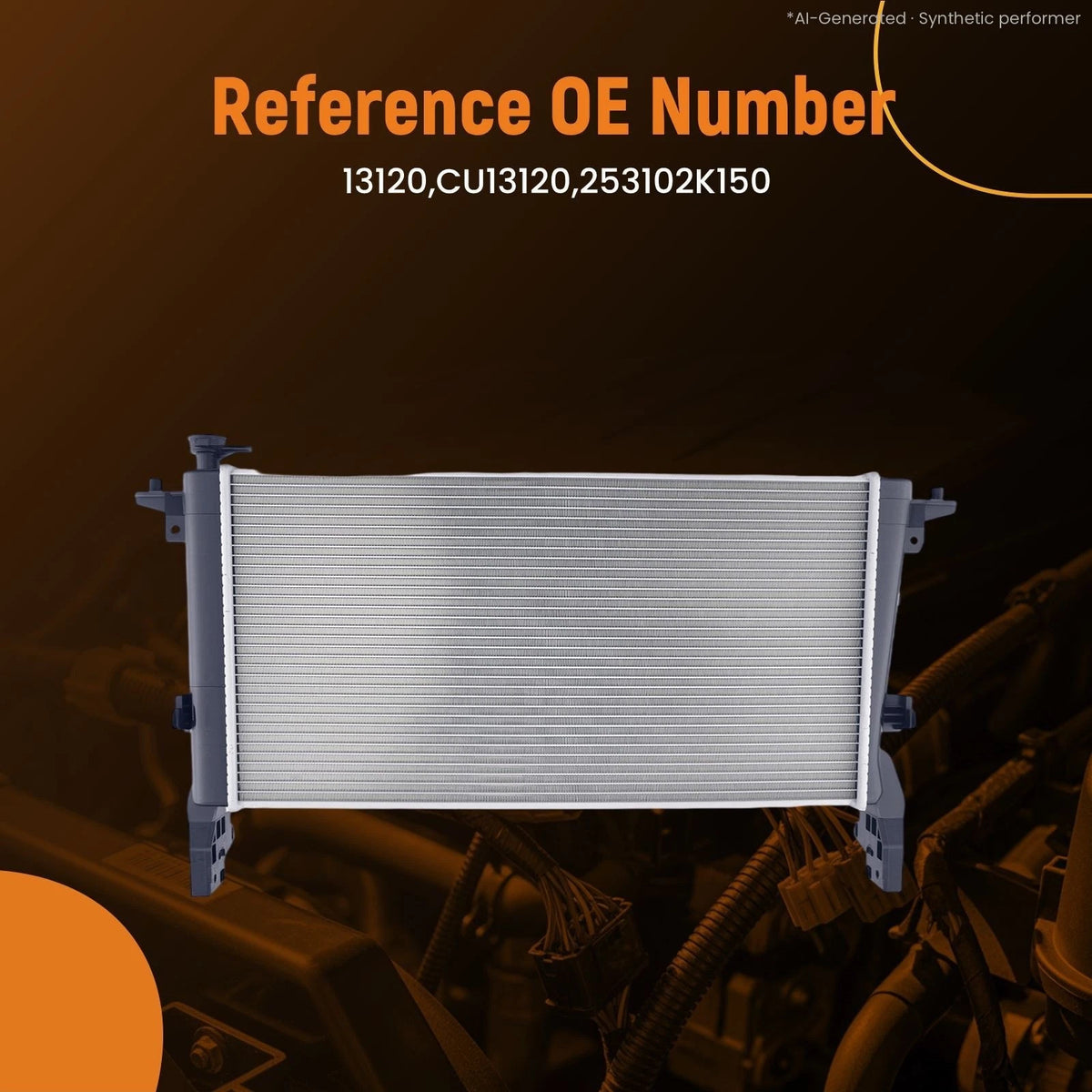 Aluminum Engine Radiator for Hyundai Genesis Coupe 2.0T (2010–2012) 13120