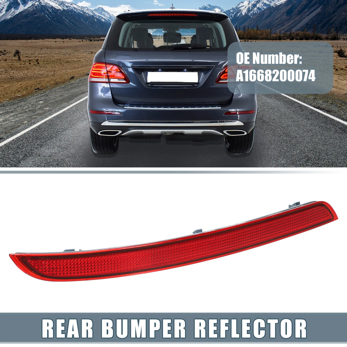 Rear Left Bumper Reflector for Mercedes-Benz ML350 (2012–2015)