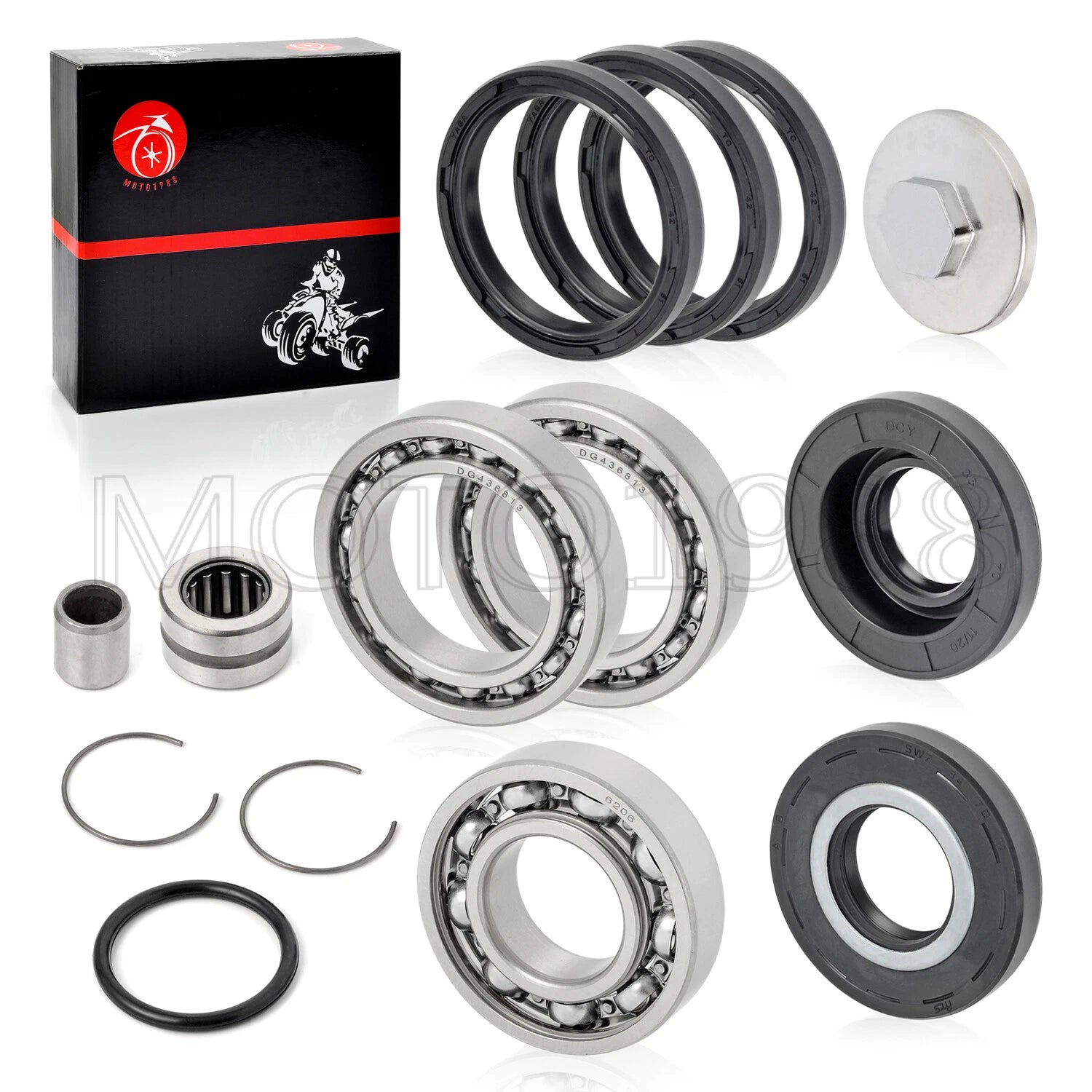 Rear Differential Bearing Seal Kit for Honda 250 Recon TRX250TE TM (1997–2017)